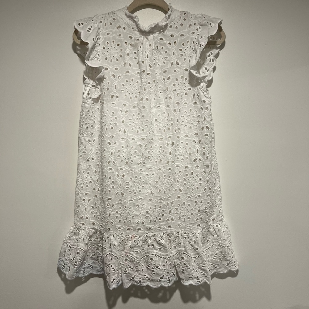 H&M White Eyelet Sleeveless Mini Dress - Picture 8 of 8